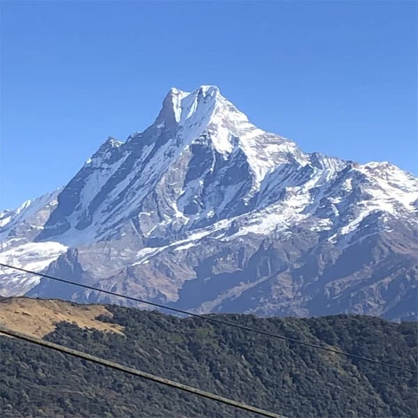 Fishtails Mountain View From Khopra Trek