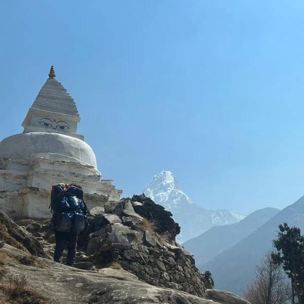 View From Pangboche with Ama Dablam