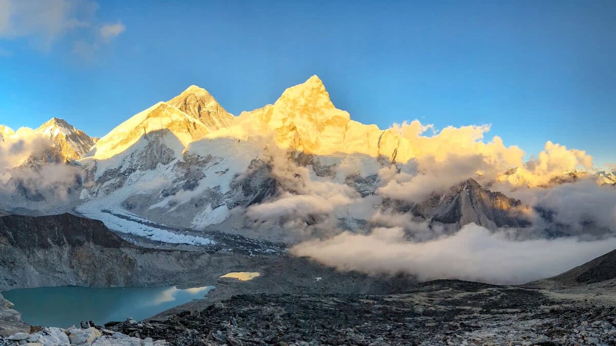 Everest Base Camp With Khumbu Glacier