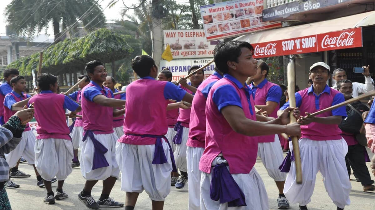 Tharu Culture Stick Dance