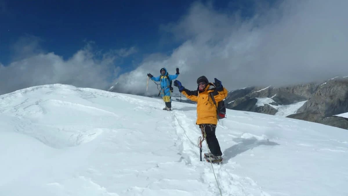 Near the Chulu West Summit